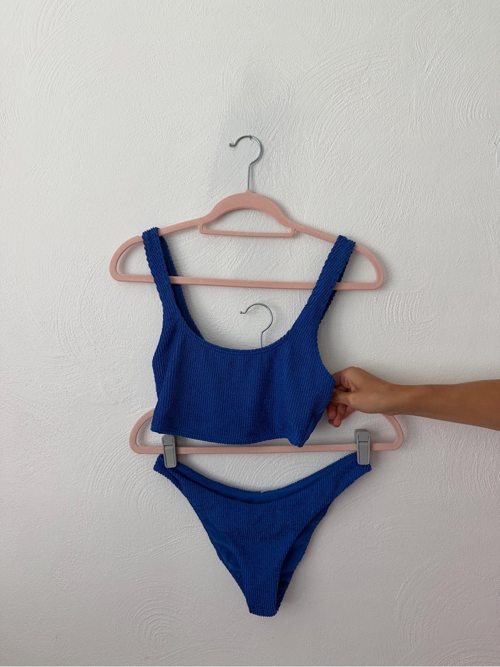 Billabong Electric Blue Textured Bikini Set
